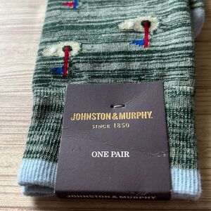 Johnston & Murphy Pima Cotton Blend Socks Green (B2)